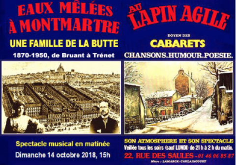 <em>Eaux mêlées à Montmartre</em> au Lapin agile.