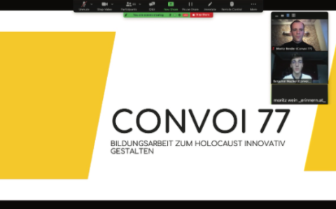 Journée internationale en mémoire des victimes de la Shoah : participation de Convoi 77 à un webinaire en Autriche
