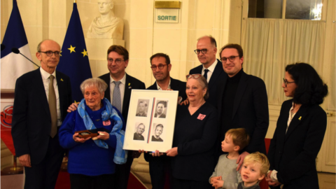 La médaille des Justes parmi les Nations décernée à Cécile et Henri Blanc