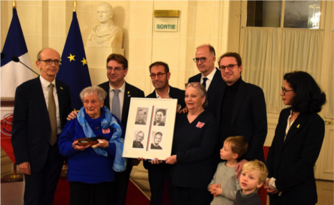 La médaille des Justes parmi les Nations décernée à Cécile et Henri Blanc