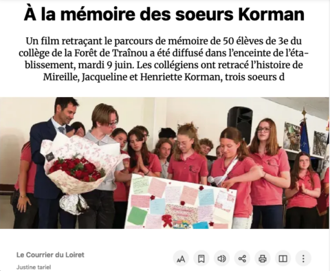 Le destin des sœurs Korman au cœur d’un remarquable travail de mémoire
