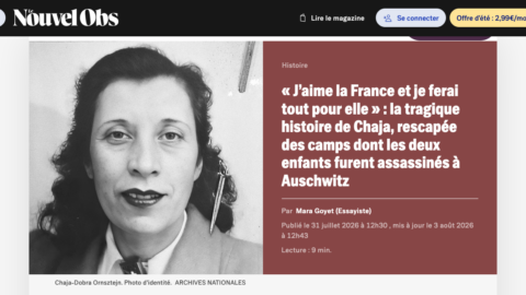 Le Nouvel Obs raconte l&rsquo;enquête menée avec Convoi 77 par une classe de 3ᵉ